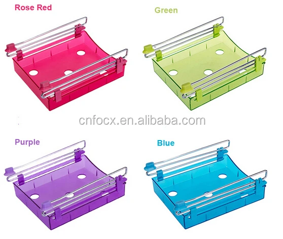 Multipurpose Fridge Storage Sliding Drawer / Refrigerator Organizer / plastic storage drawer organizer