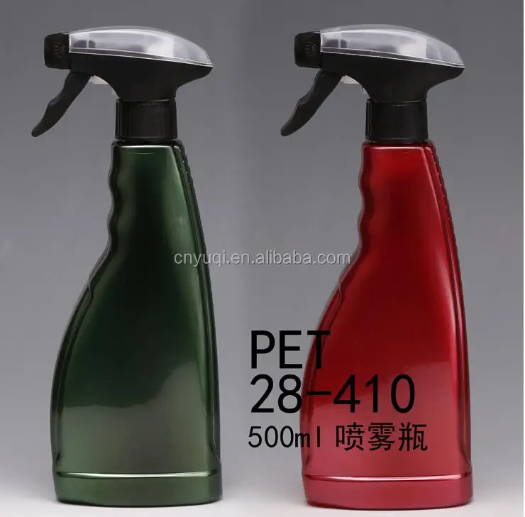 500ml PET Plastic Spray Bottle, liquid detergent bottle packaging