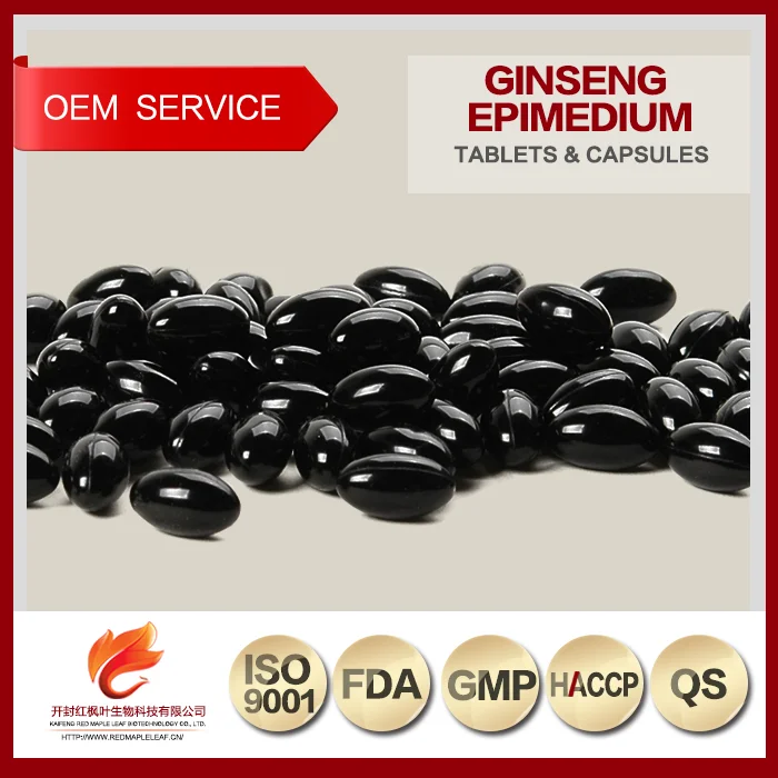 
Ginseng Root Extract Pills Epimedium Seeds Supplement Soft Gels 500mg 