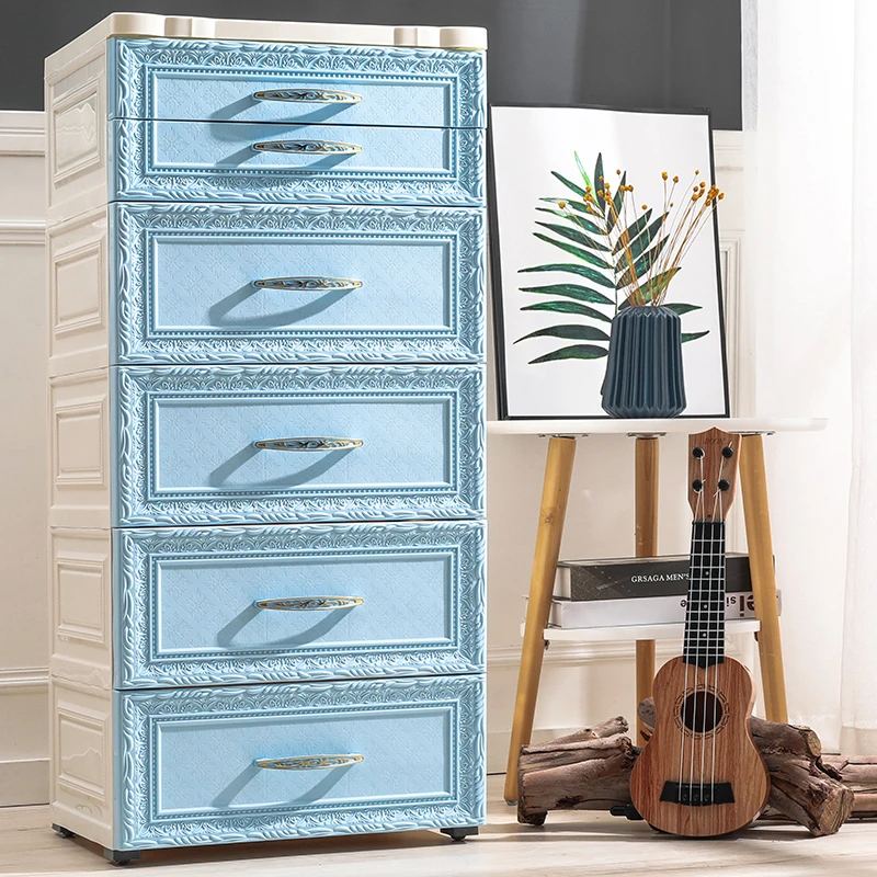 
Multi Layer Plastic Stackable Drawer Clothes Cabinet 