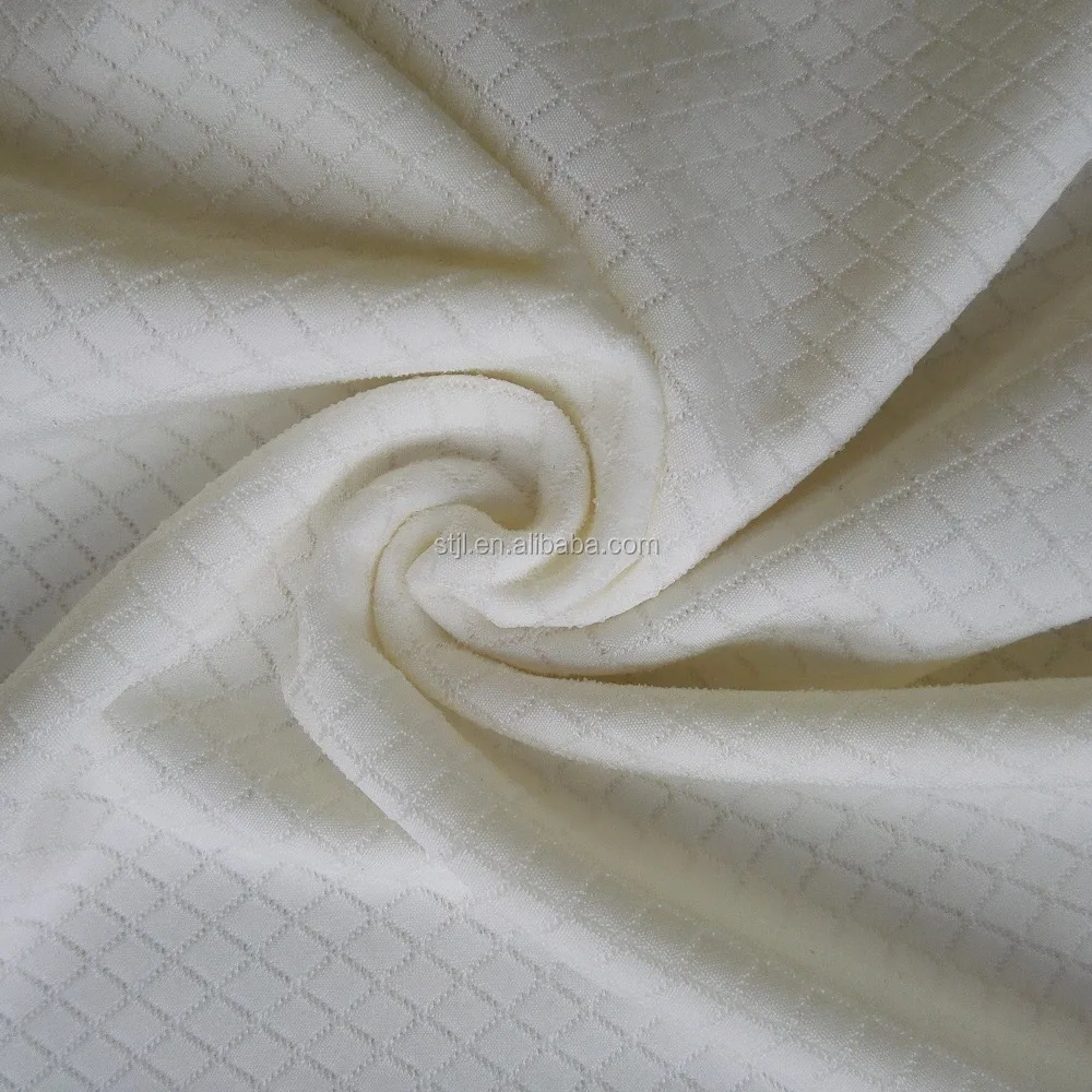 Wept knitted nylon elastane quilting jacquard fabric wholesale, quilting texture knit fabric