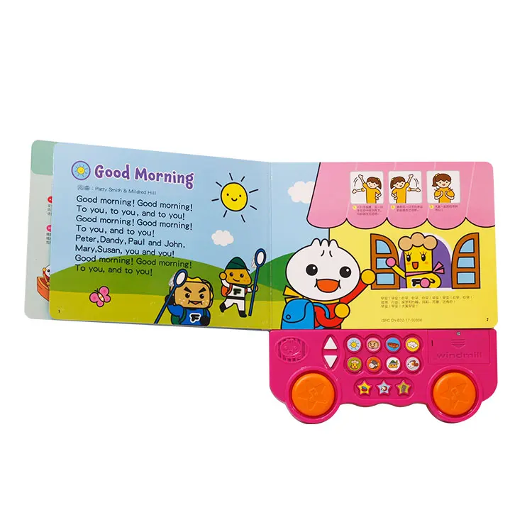 
Quway Educational Toys Kids Musical Books Customized English Songs Book 