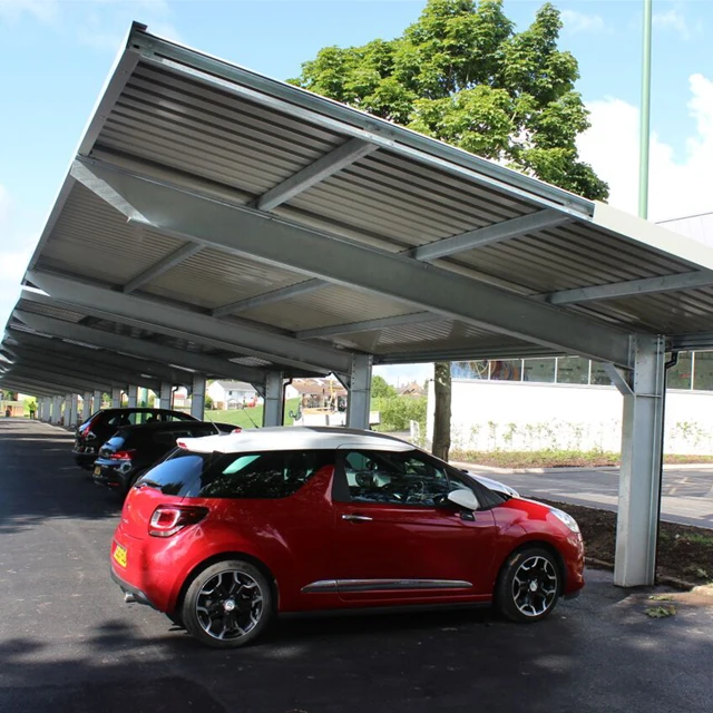 SolarBasedCarportShed солнечный гараж выдвижной на солнечных