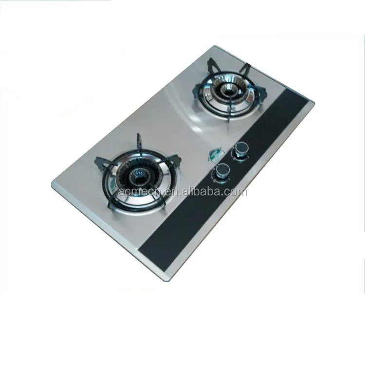 ACME new arrival stainless steel table Good 2 Burner electric panel Gas Cooker / gas Stove Oven