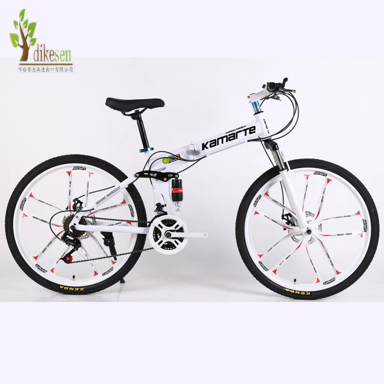 Disk Brake Mountain Bike Bicycle made in china 2019 air tire folding Adult Variable Speed High Carbon Steel Frame