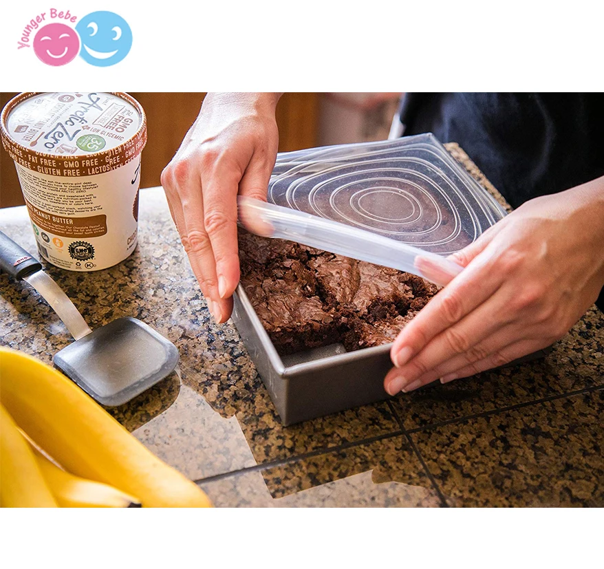 Reusable Seal Lid Durable and Expandable Food Covers Keeping Food Fresh Dishwasher and Freeze