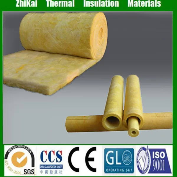 Звук устойчивы волокна стекловата труба/теплоизоляции потолок стеклянный шерсть
