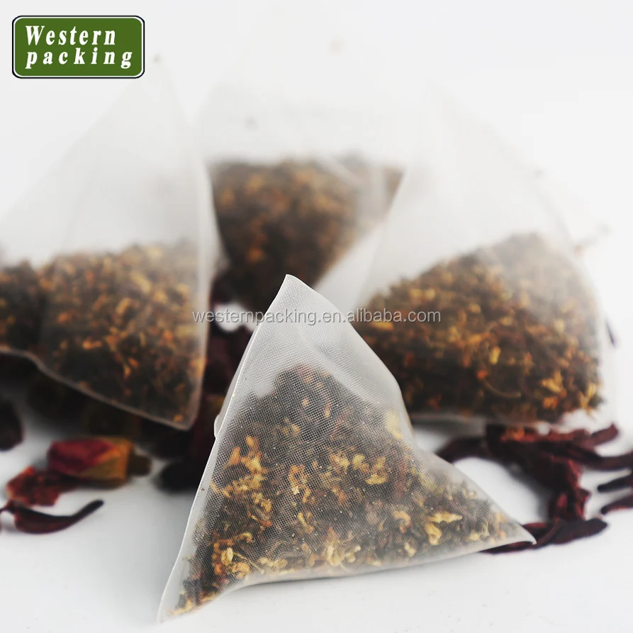 nylon mesh empty tea bags with tag  tea filter bags