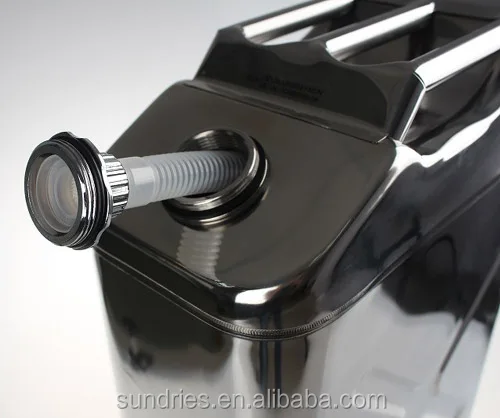 Stainless Steel Gasoline Diesel Jerry Can 30 Liter Oil Fuel Water Tank