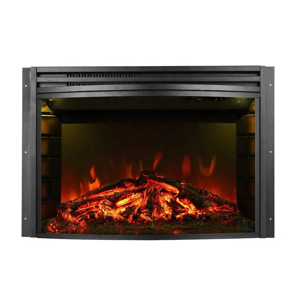 Curved front panel Insert Electric Fireplace