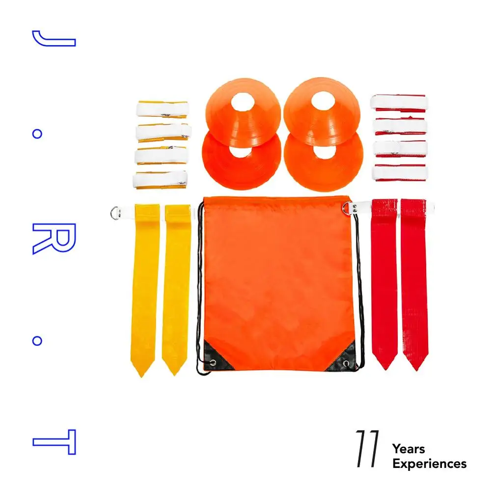 American Football Indoor Outdoor Training Set Custom Flag Football Set Quality Guarantee One Size Fits All Flag Football Set