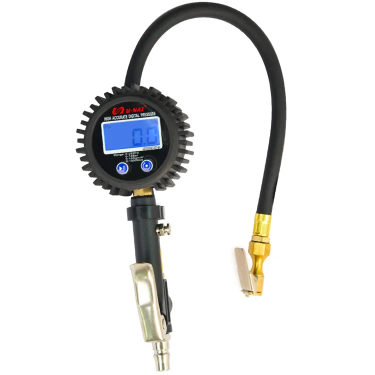 on line hot sales style digital tire pressure gauge car tire inflator pressure gauge 255psi