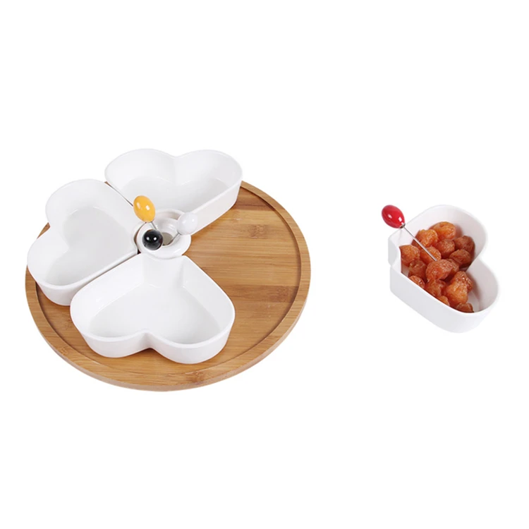 2019 New Creative Multifunctional Combination  5 Compartment  Food Storage  Box  with Fork