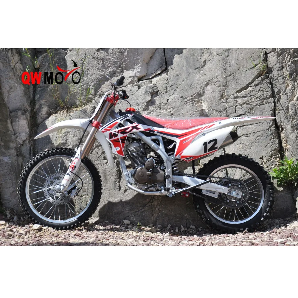 QWMOTO new design 250cc used motorcycle electric start pitbike china 250cc dirt bikes alloy frame dirt bike 250cc