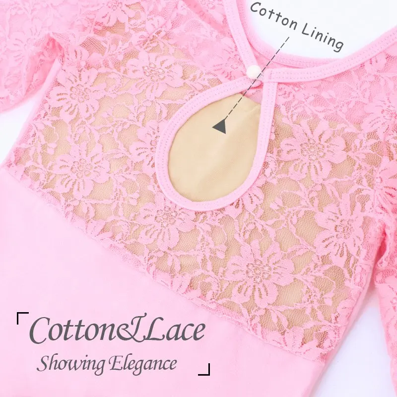 Girls Kids Lace Ballet Leotard Dress Dance Costumes Clearance Sale