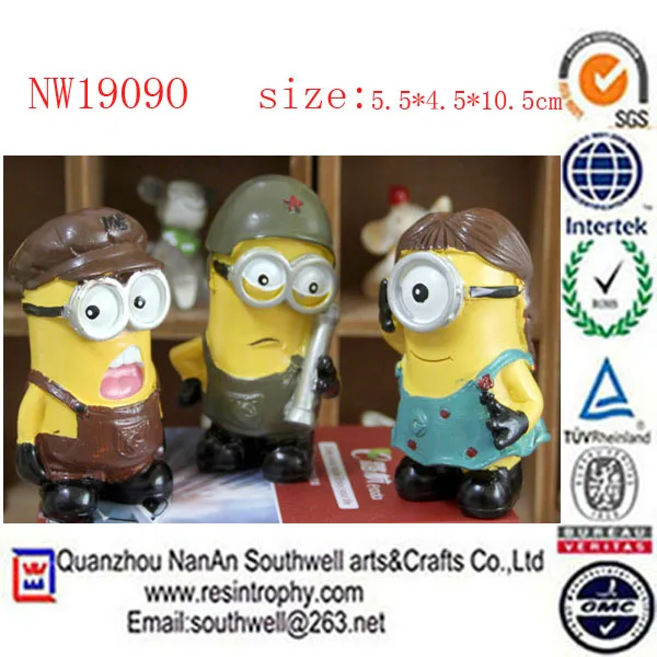 горячая продажа новый пункт смола пользовательского despicable со мной миньон игрушки