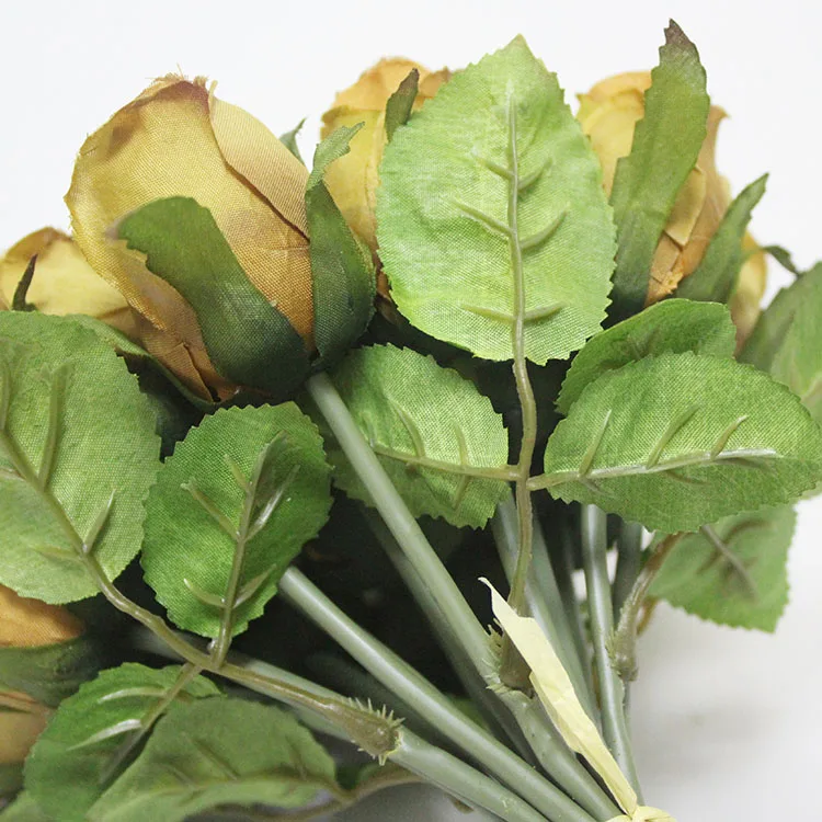 Wedding decorative flowers bouquet artificial rose bouquet silk rose bunch artificial flowers bunch preserved flower