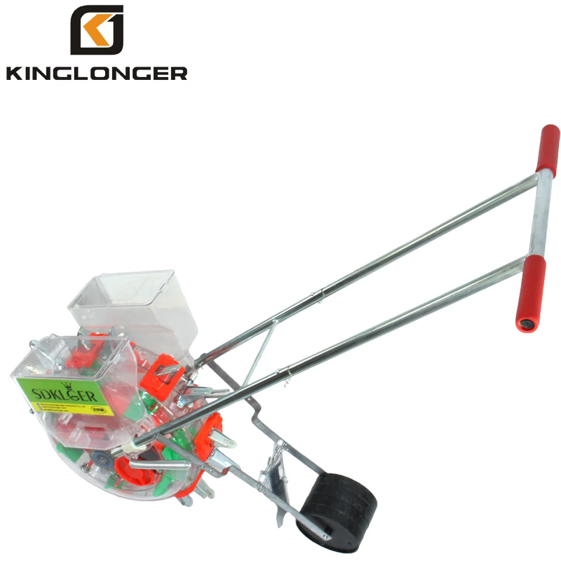 hand push manual planter with fertilizer