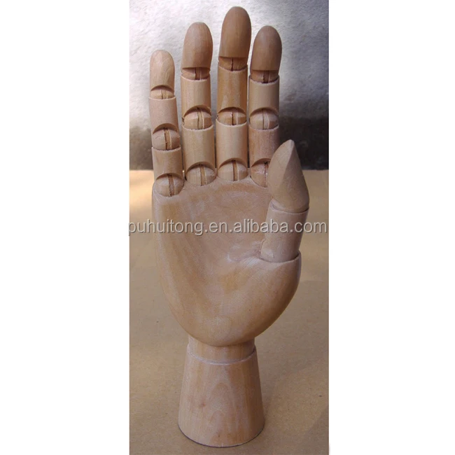 Wooden hand model