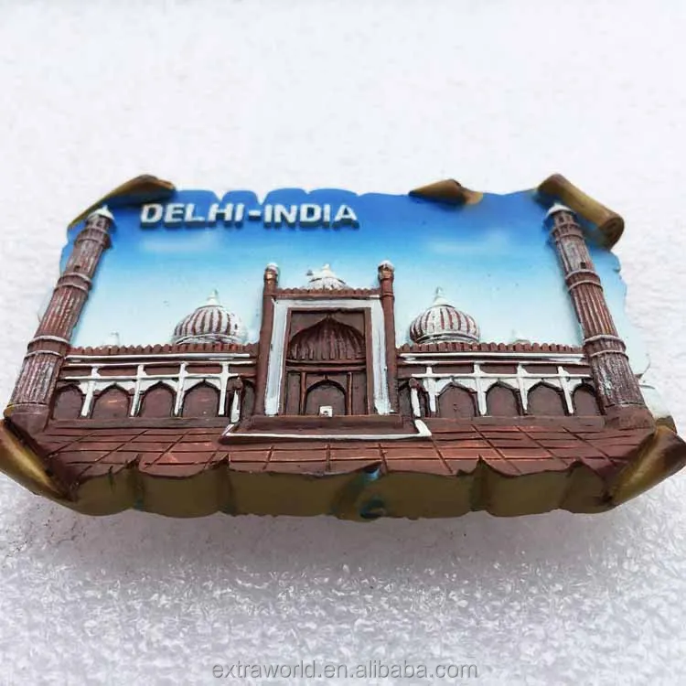 Cheap Price Delhi Resin Souvenir Fridge Magnet India