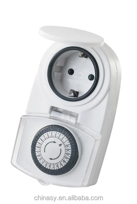 Outdoor Mini 24-hour Mini Programmable Mechanical Timer, 220-240V/16A/50Hz, Maximum 3,500W