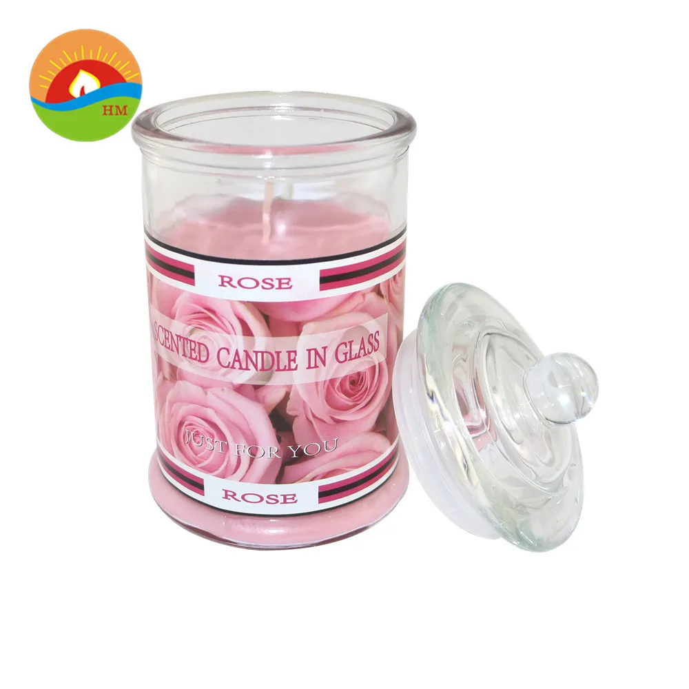 Wholesale personalized decoration scented soy candle glass jar yanke candle