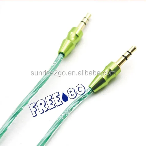 2017 New Design 3.5mm Male to Male 1m AUX Stereo Auxiliary Car Audio Cable