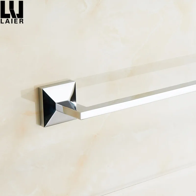 
Laier New Design Bathroom Accessories Brass Chrome Finished 24 Inch Towel Rail 
