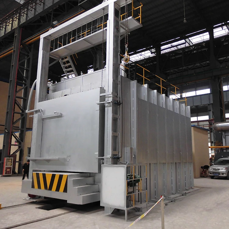 Factory Price bogie hearth hot air circulating drying tempering furnace, trolley type tempering heat treatment furnace