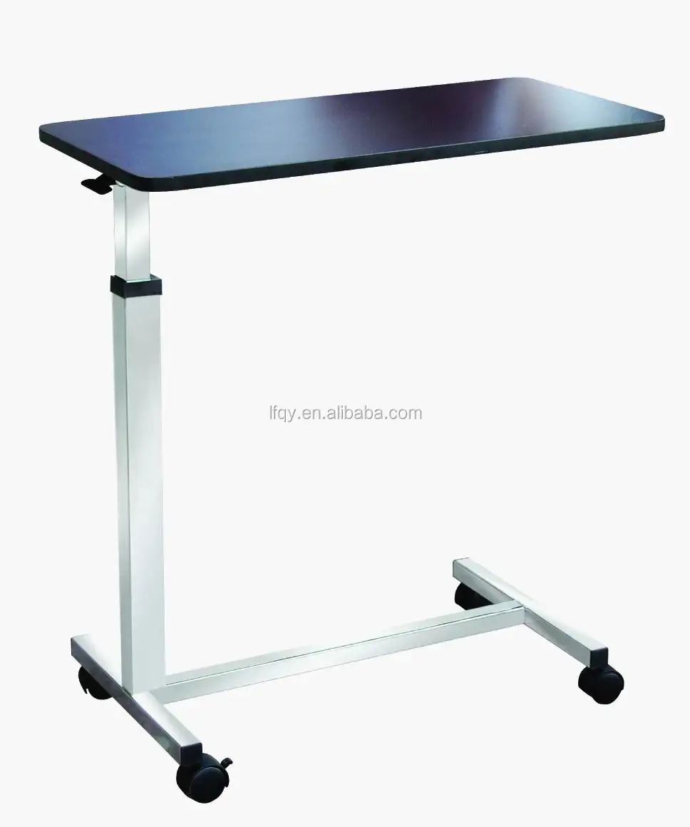 medical hospital dining table with caster,over bed table