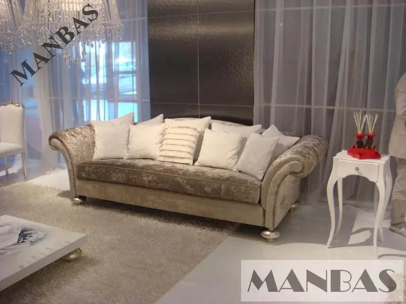 linen fabric sofa set home furniture couch/velvet cloth