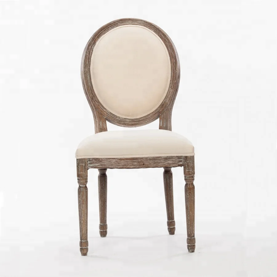 Винтажный дизайн, деревянная рама для столовой, ресторана, комнаты, из массива дерева, во французском стиле, круглый стул люиса Xvi