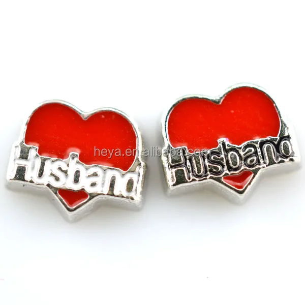 
Red Heart Floating Necklace Charm Zinc Alloy Living Memory Locket Pendant 