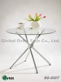 Round Dining Table Hotel Lobby Round Glass Table