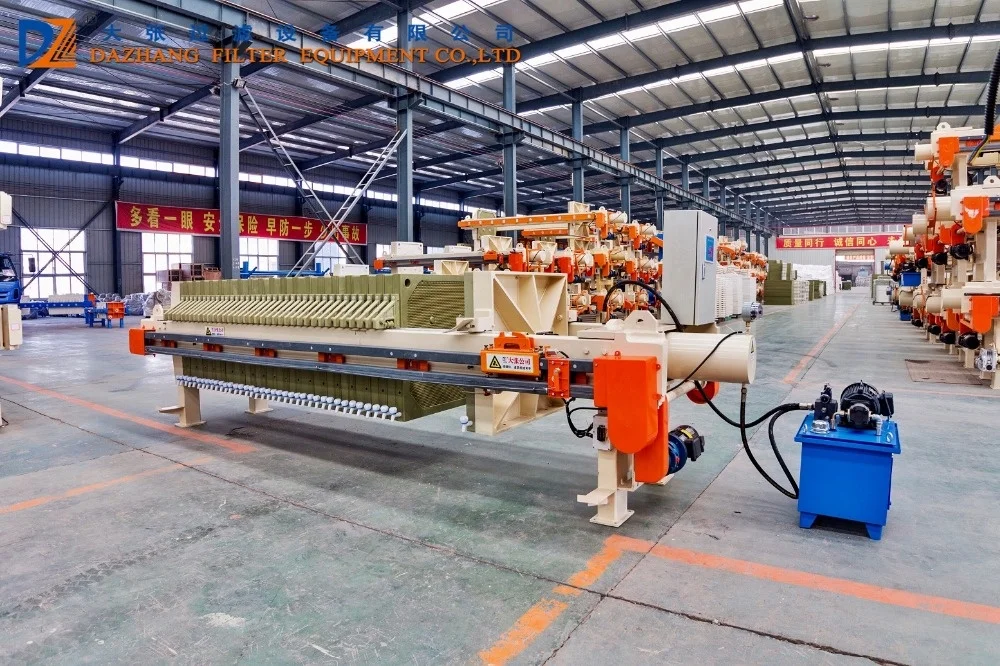 Dazhang China hydraulic chamber filter press  filtering machine for clay