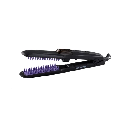 
ultrasonic atomization steam spray hair straightener brush 