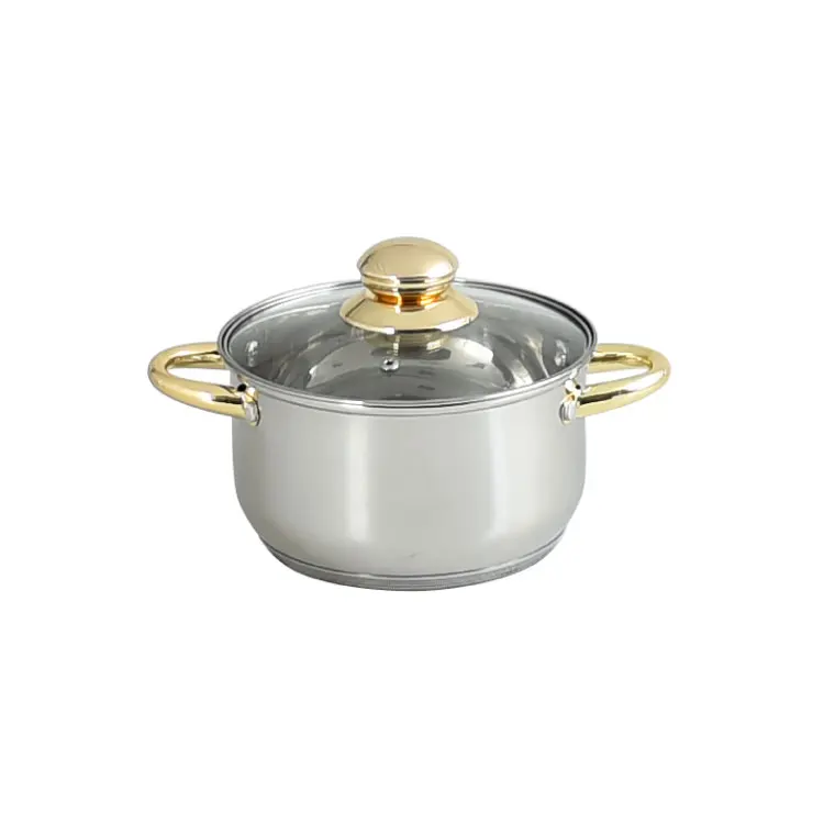 Stainless Steel 10pcs pot and Saucepan Cookware Set with 2.5L Kettle Inventory BG-01DK