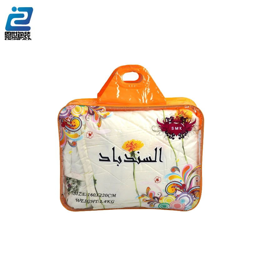 Non Woven and Plastic Comforter Bag For Bedding Set bag in Home