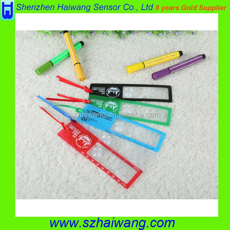 Стильный Promontion Подарок ПВХ Кредитной Лупа для Закладки