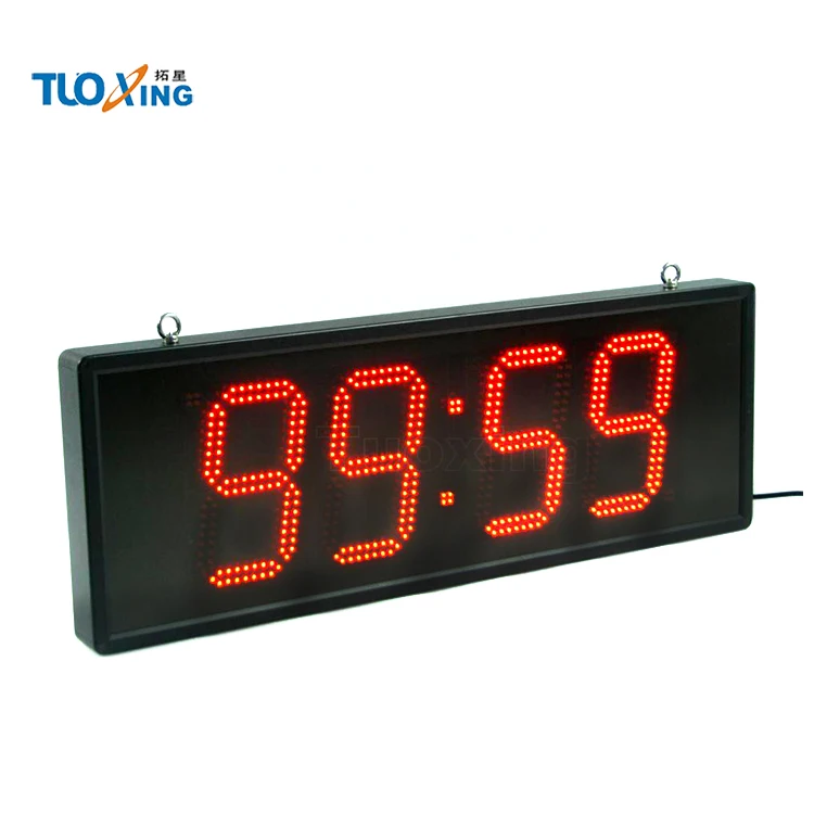 8 inch 4 digits LED indoor big wall clock