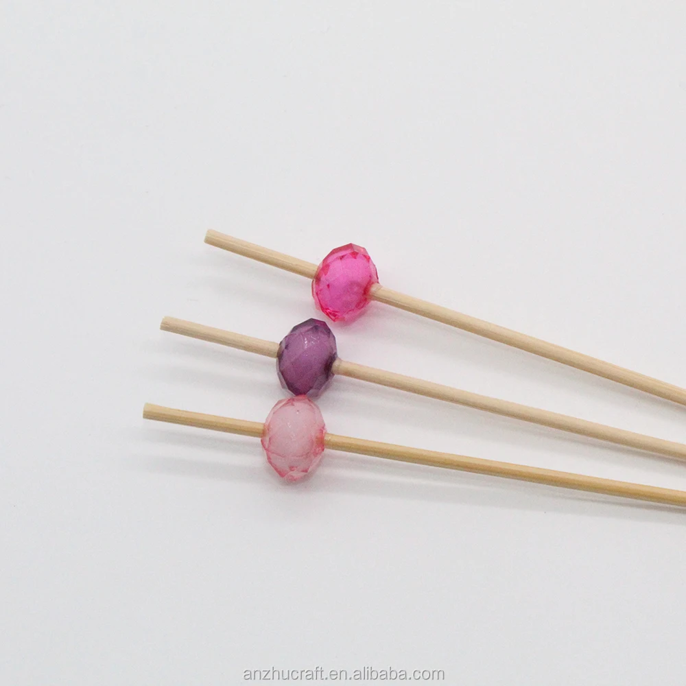 Wholesale decorative turkish wooden bamboo food picks kebab skewers