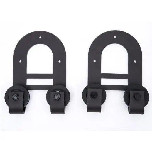 The Cavalier Metal Gliding Wheel Barn Door Pulley Garage Sliding Barn Door Kit LJ-1060