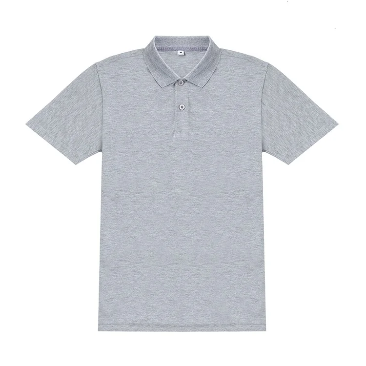 
Best quality slim fit custom t shirt embroidery mens shirts hemp grey blank polo t shirt 