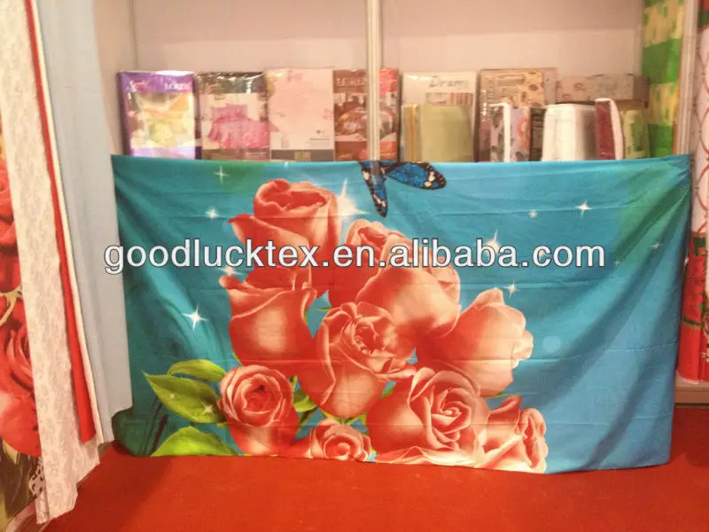 большая роза дизайн ткани для дешевые простыня