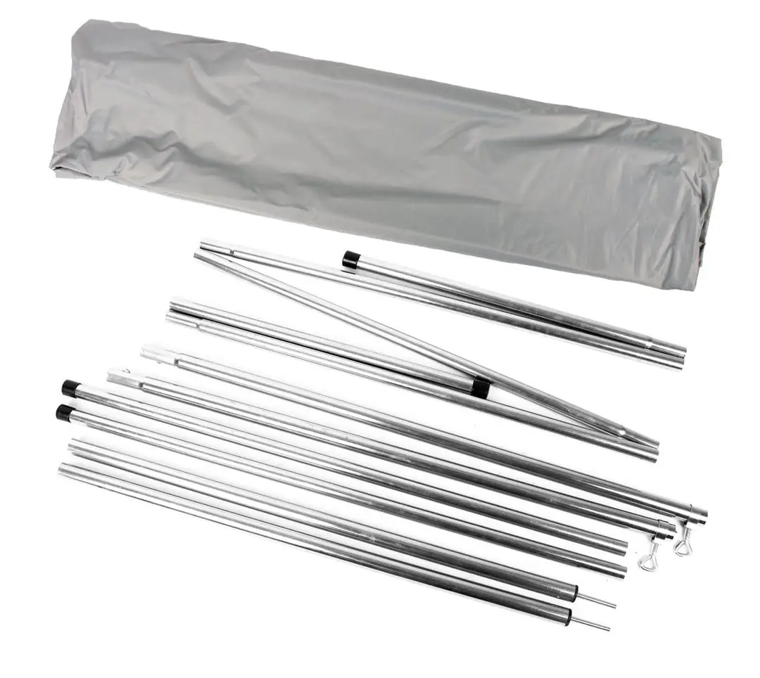 Zinc coating and Plastic painting steel tent pole for camping tarp