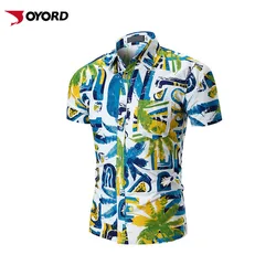 China Manufacturer Hawaiian Shirts Summer Tops New Blouse Short Sleeve Quick Dry Men Shirts Hawaiian For Beach Wear