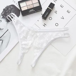 Good Quality Hot Transparent Panties Sexy G-string Open Crotch Lace Thong for Women sexy underwear