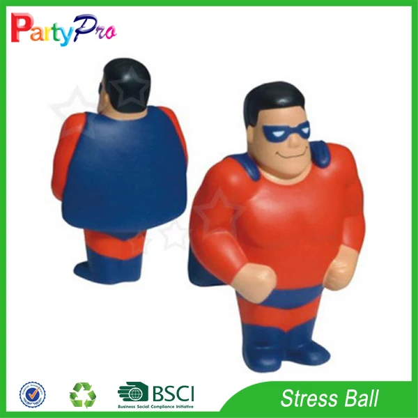 PU stress superman/foam superman squeeze toy/superman stress reliever