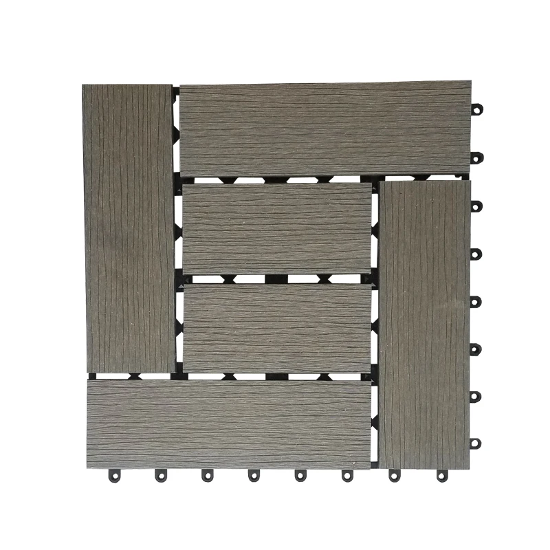 WPC плитка полый задний Деревянный Композитный пол напольная DIY встраиваемый уличный