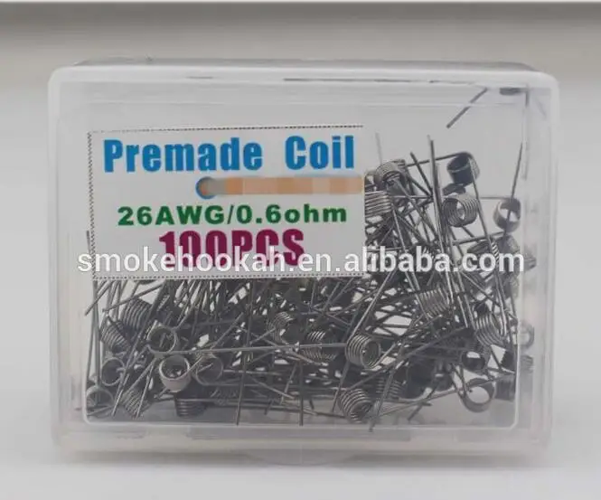 Wholesale factory price premade coil wire 22 24 26 28 30 32 AWG ni200 wire coils pre build in stock